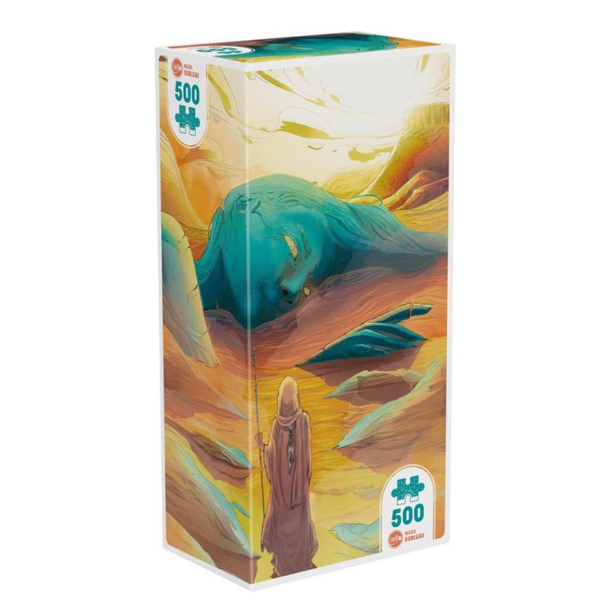 Iello Puzzle 500 pièces – Universe Entre Dunes – Univers désert et science-fiction – Illustration artistique – Adulte – Iello