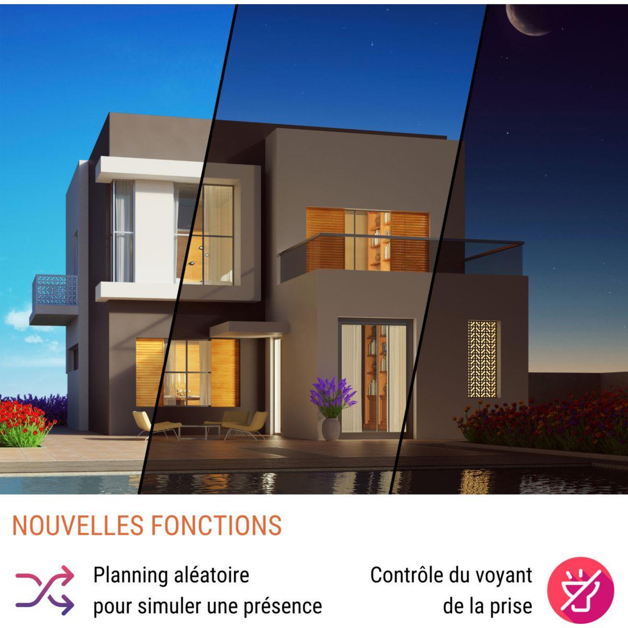 Voir la diapositive 5 : KONYKS Prise connectée Priska Mini 3 Wi-Fi + BT 10A