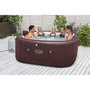 Voir la diapositive 2 : BESTWAY Spa gonflable BESTWAY - Lay-Z-Spa Maldives - Hydrojets - 201x201x80 cm - 5 a 7 places - Carré (couverture, cartouche, 5 appuie-