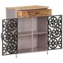 Voir la diapositive 4 : VIDAXL Buffet 60x35x75 cm Bois de manguier brut et fer