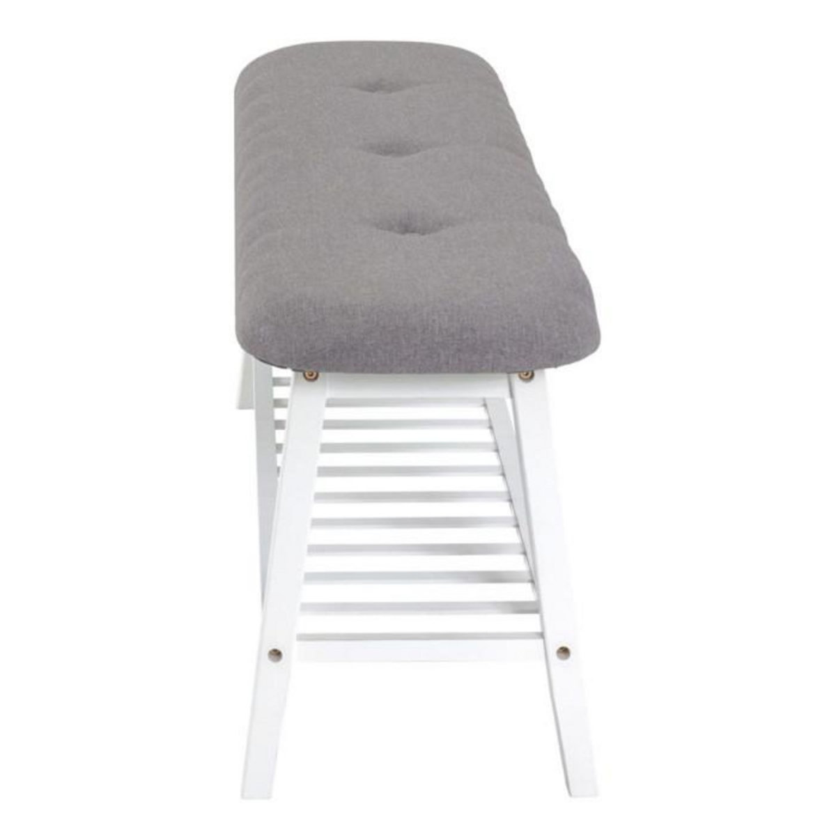 Paris Prix Range-Chaussures & Banc  Bambou  100cm Blanc