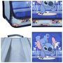 Voir la diapositive 5 : Bagtrotter Bagtrotter - Stitch  - Bleu - Cartable 32cm  - 1 Compartiment  - Bretelles Matelassés et Fermeture Velcro -  32x10x23cm - Matière Polyester - Cartable Scolaire Maternelle
