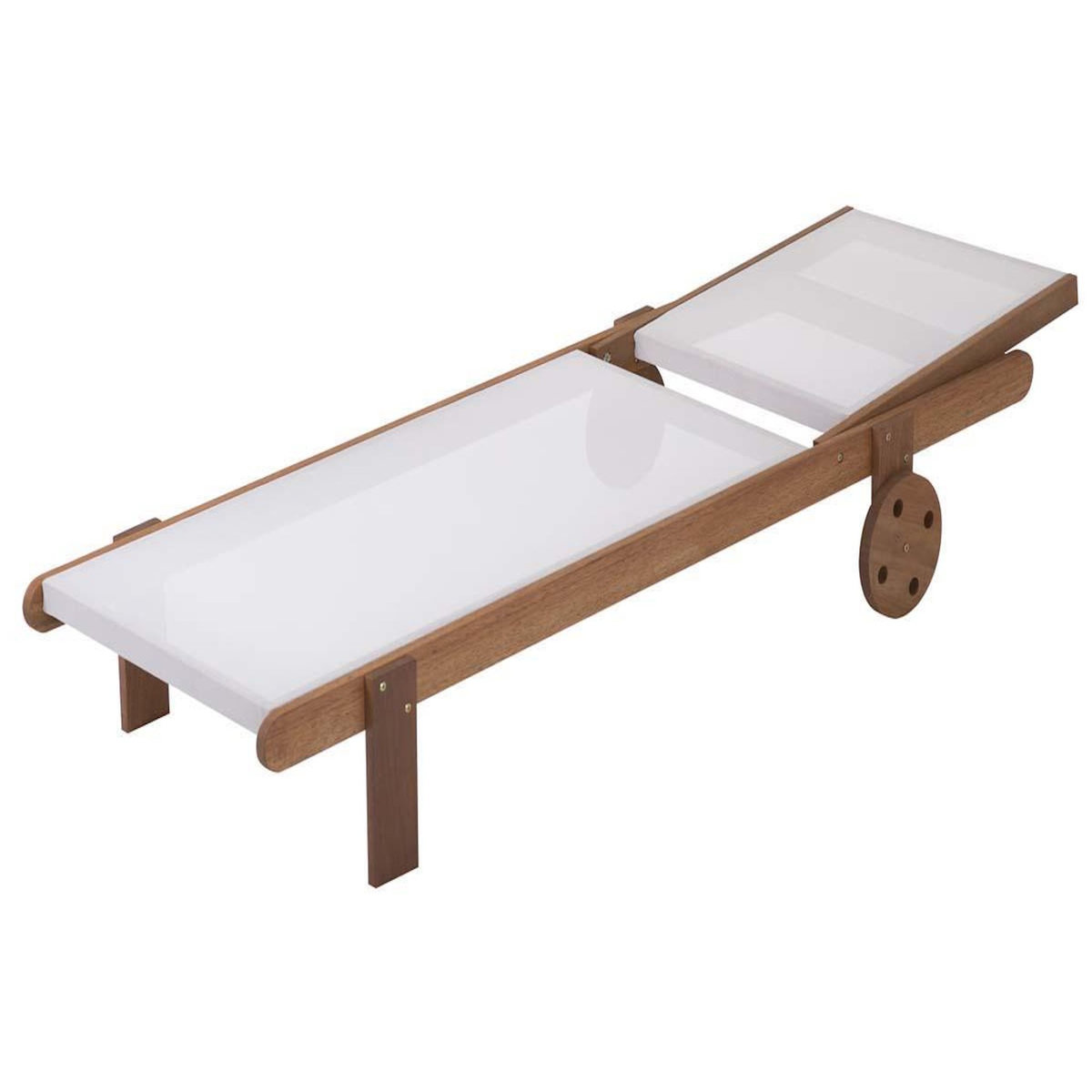 Habitat et Jardin Bain de soleil en bois exotique  Saïgon  - Maple - Ecru - Lot de 4