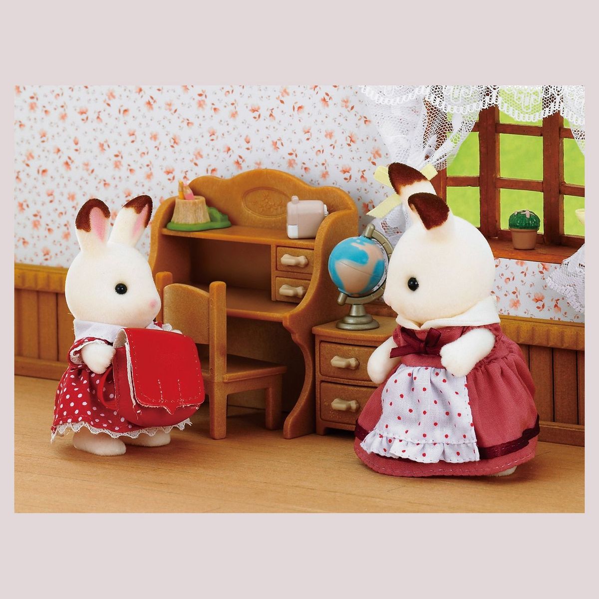 Sylvanian families 5016 - Fille lapin chocolat bureau - Sylvanian Families