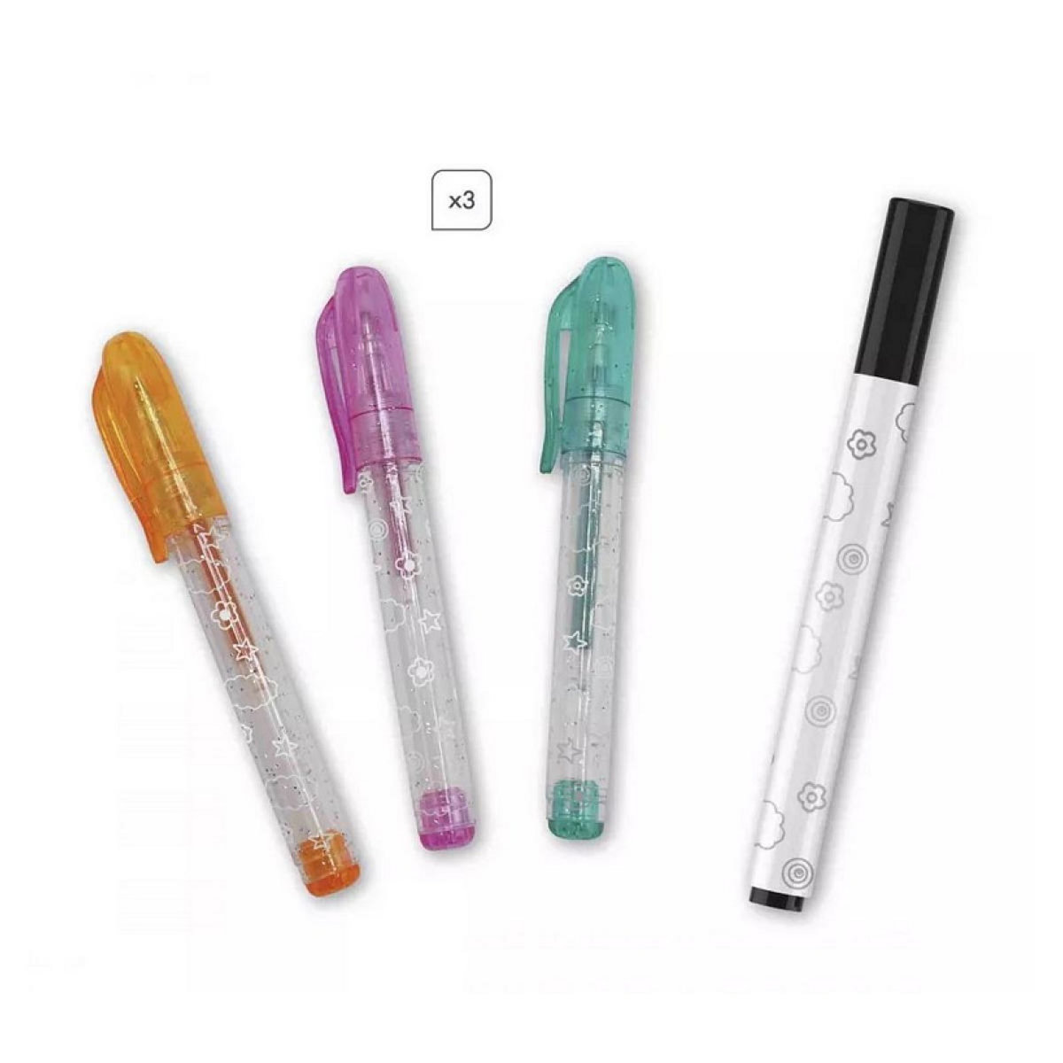 Juratoys-Janod Coloriage Contours et motif pailletes Dreamland