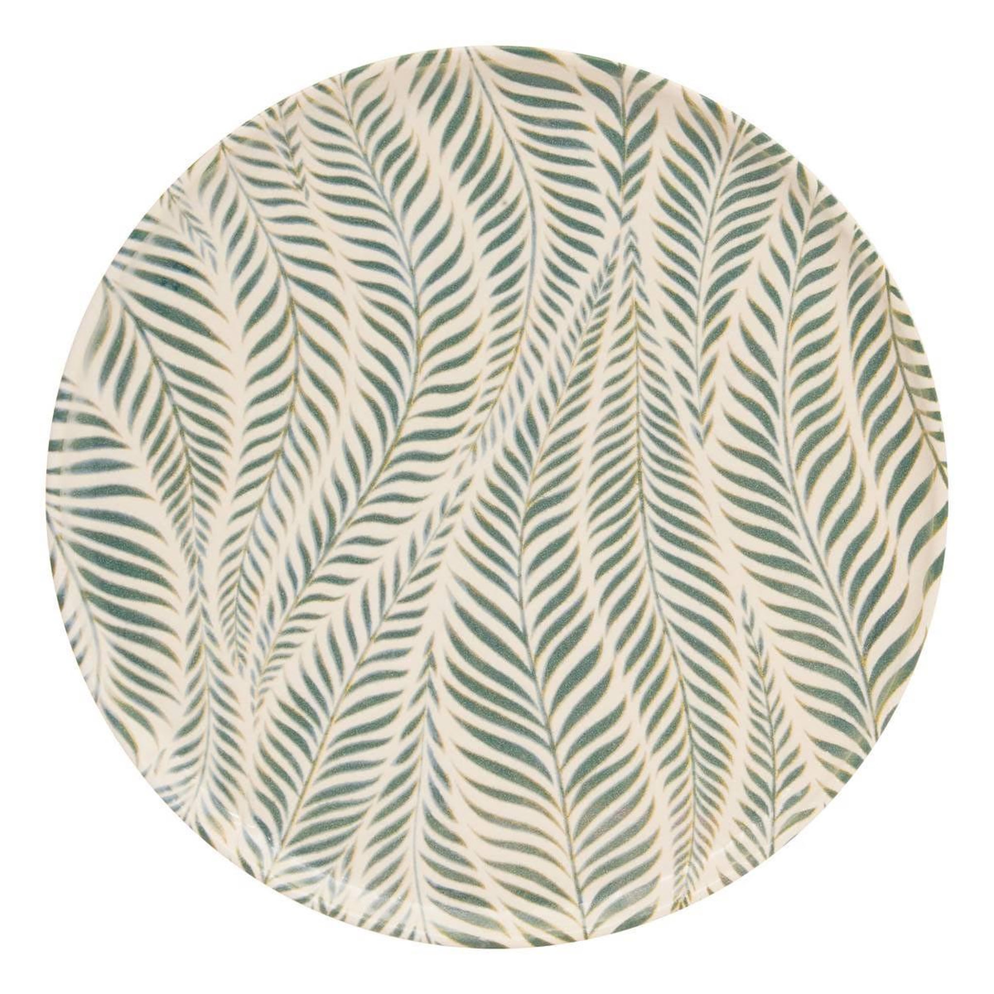 SECRET DE GOURMET Lot de 6 assiettes plates  gina  28cm vert