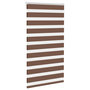 Voir la diapositive 3 : VIDAXL Store zebre marron 90x100 cm largeur du tissu 85,9 cm polyester