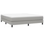 Voir la diapositive 3 : VIDAXL Sommier a lattes de lit avec matelas Gris clair 180x200cm Tissu