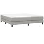 Voir la diapositive 3 : VIDAXL Sommier a lattes de lit avec matelas Gris clair 180x200cm Tissu