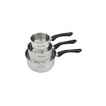 Fackelmann Set 3 casseroles 12 16 et 20 cm en inox Fackelmann Geneva