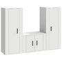 Voir la diapositive 2 : VIDAXL Ensemble de meubles TV 3 pcs Blanc Bois d'ingenierie