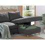Voir la diapositive 4 : LISA DESIGN Will - canapé d'angle droit - convertible avec coffre - 4 places - en tissu