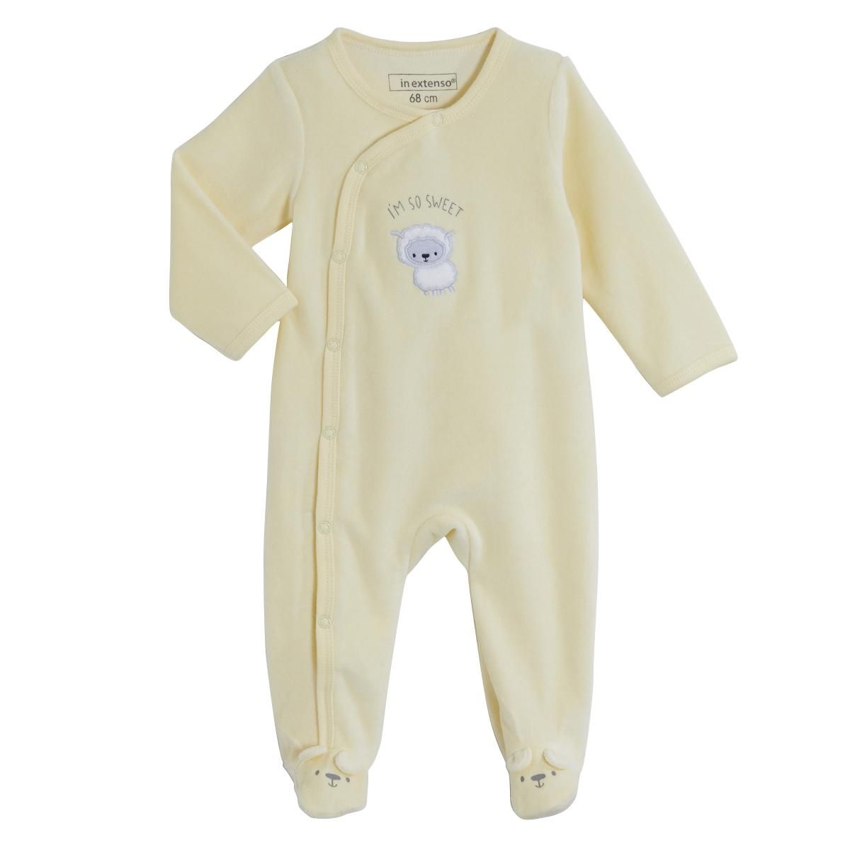 IN EXTENSO Dors bien velours mouton bébé garçon