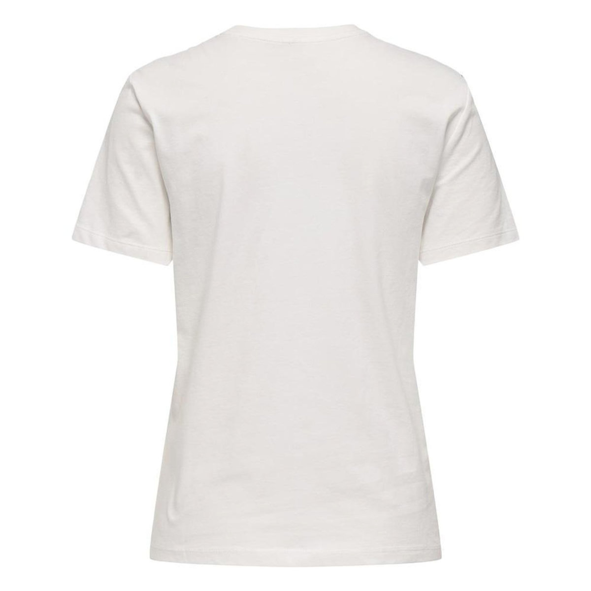 Only T-Shirt Blanc/Bleu Femme Only Heart