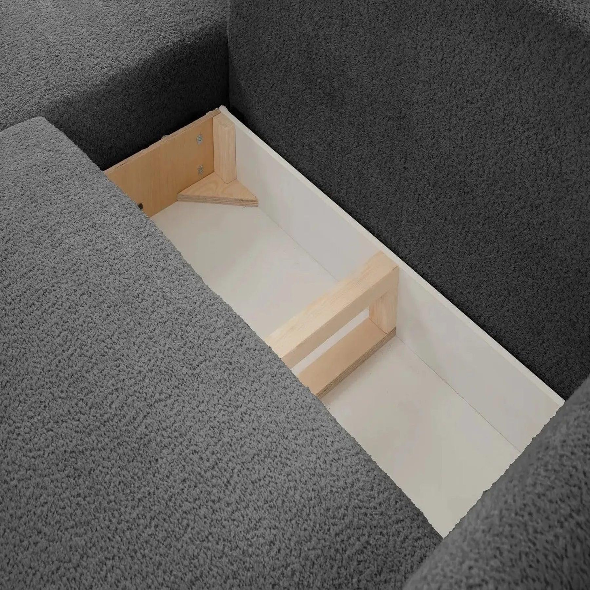Voir la diapositive 6 : CASANOVA PARIS Alix - canapé d'angle convertible tissu chenille