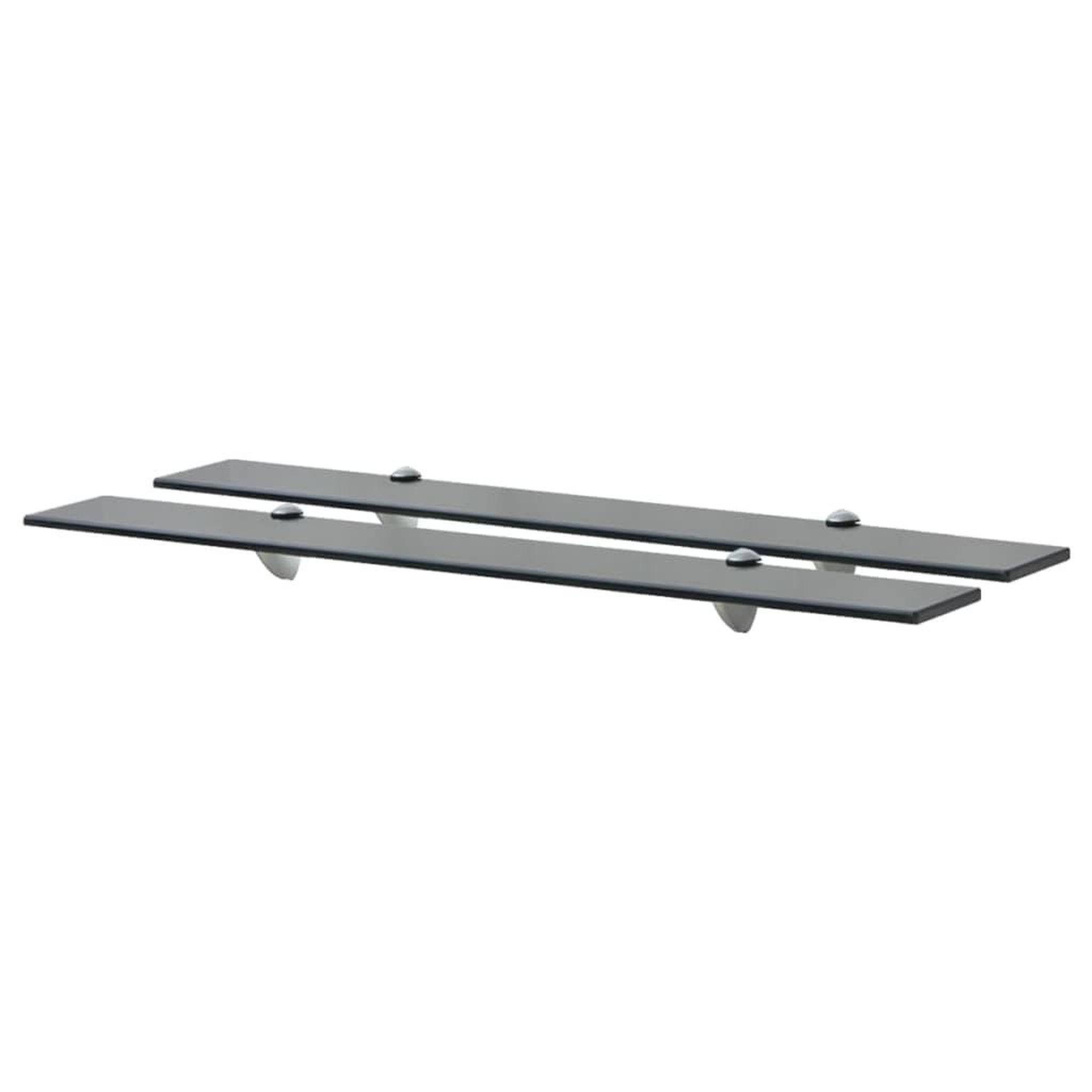 Voir la diapositive 1 : VIDAXL Etageres murales 2 pcs Verre 80 x 20 cm 8 mm