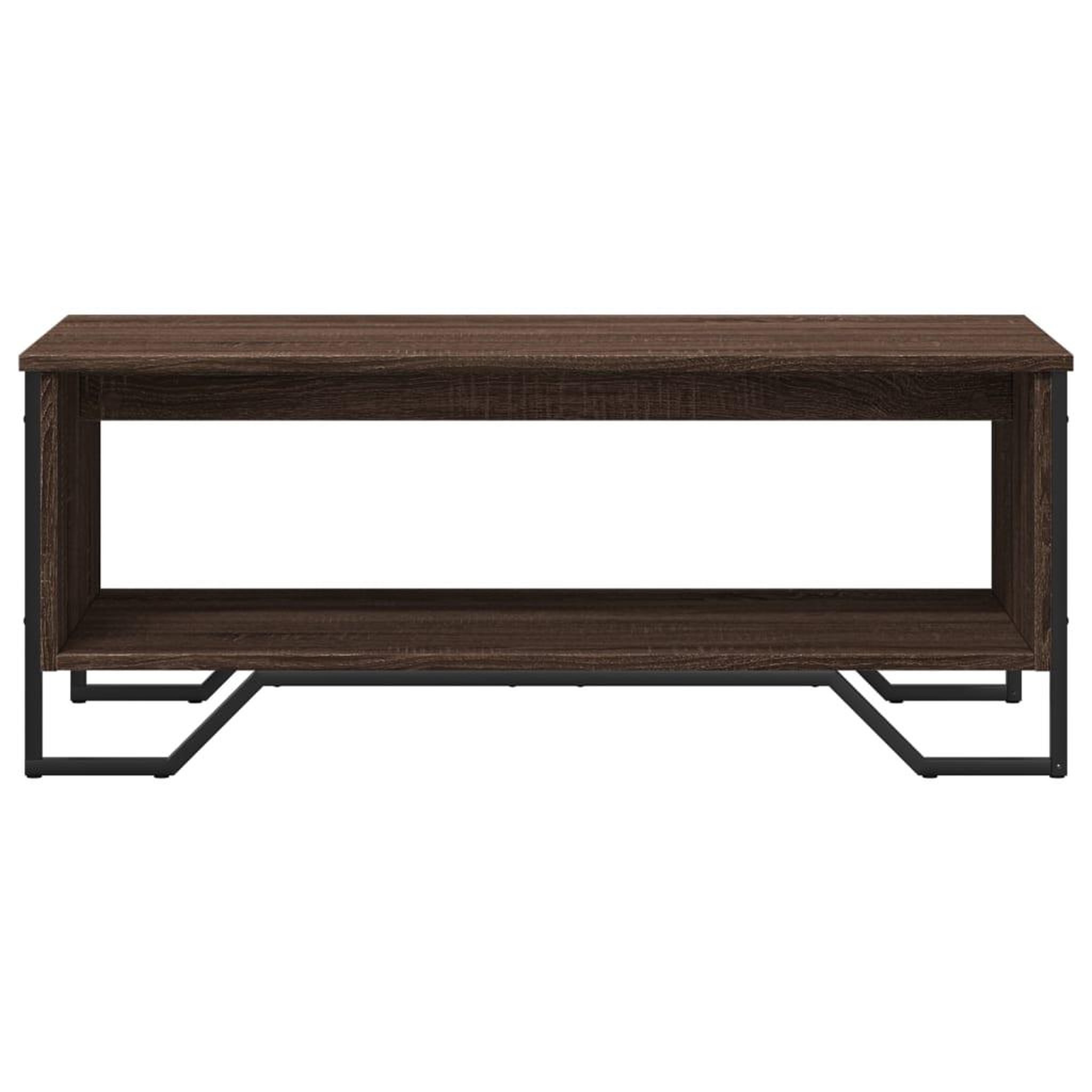 Voir la diapositive 5 : VIDAXL Table basse chene marron 100x51x40 cm bois d'ingenierie