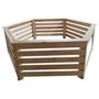 Voir la diapositive 9 : Habrita Habillage bois hexagonal pour spas et piscines gonflables - 2,35xl1,84x0,71m