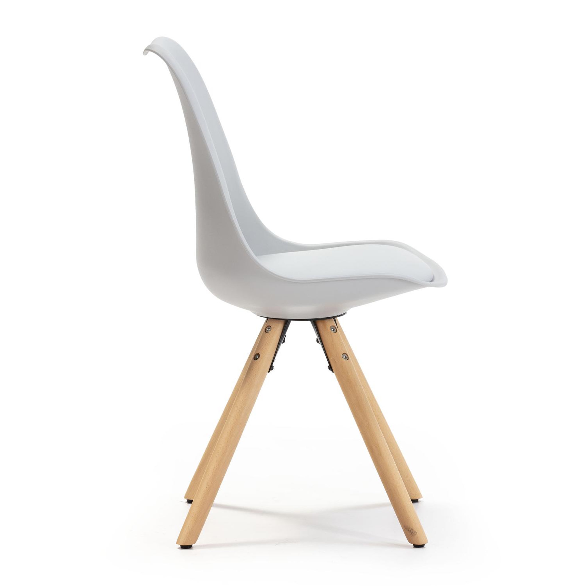 Voir la diapositive 3 : VS VENTA-STOCK Set de 2 chaises Salle à Manger Jeff Style Nordique Gris, 54 cm x 49 cm x 84 cm