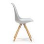 Voir la diapositive 3 : VS VENTA-STOCK Set de 2 chaises Salle à Manger Jeff Style Nordique Gris, 54 cm x 49 cm x 84 cm