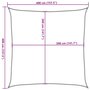 Voir la diapositive 6 : VIDAXL Voile d'ombrage 160 g/m^2 Beige 4x4 m PEHD