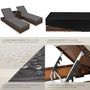 Voir la diapositive 5 : tectake Lot de 2 bains de soleil design luxueux avec cadre en aluminium marron