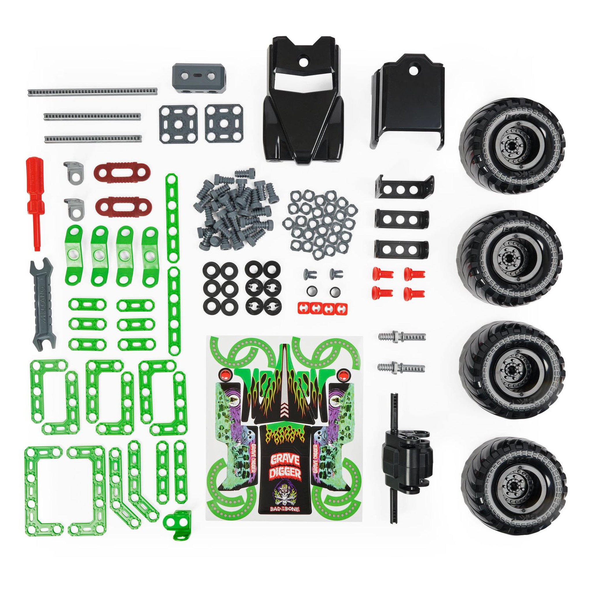 Voir la diapositive 2 : SPIN MASTER Véhicule Monster Truck Grave Digger Meccano junior