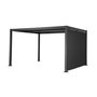 Voir la diapositive 1 : SWEEEK Pergola bioclimatique aluminium et acier 4x3m + auvent 3m anthracite Palace