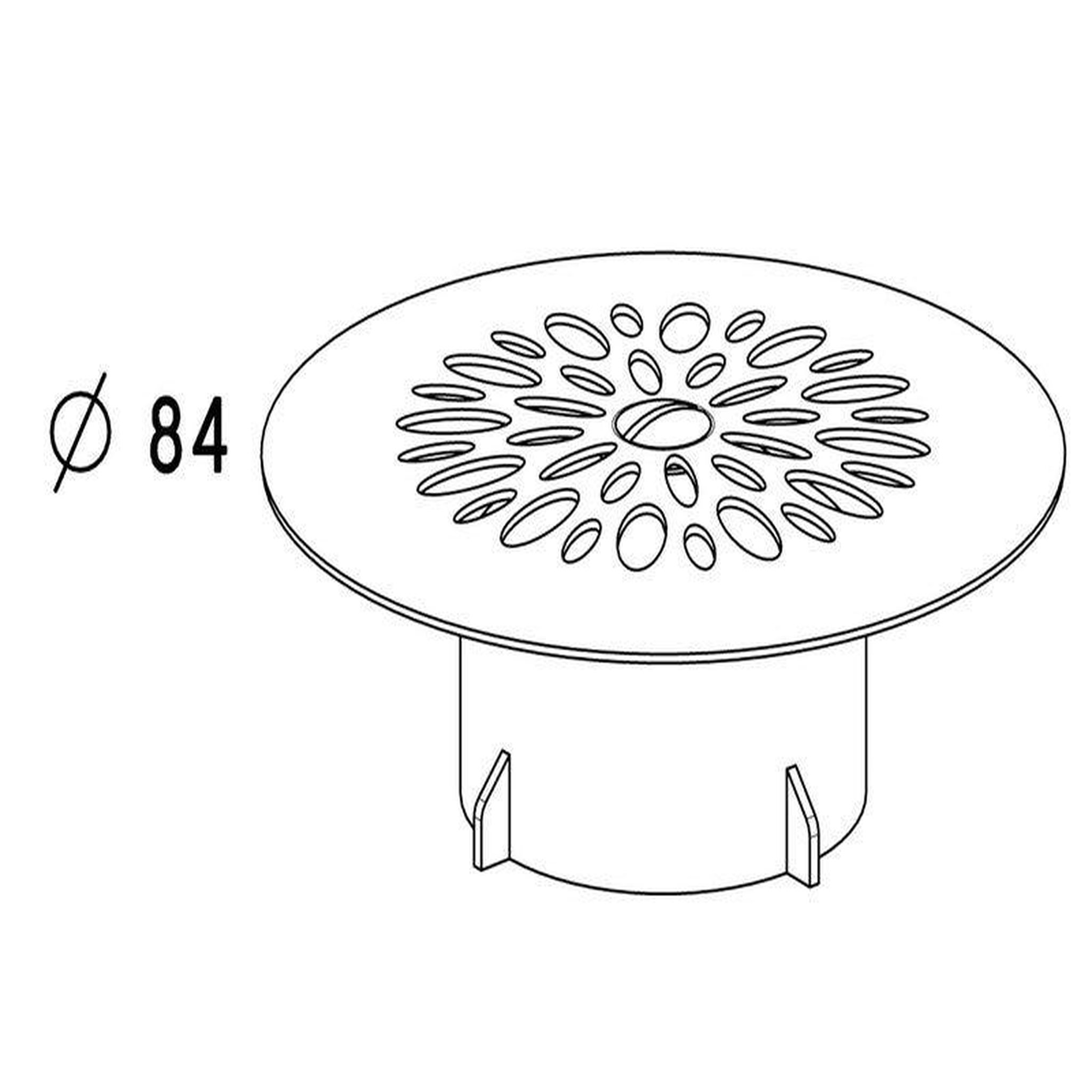 GIRPI Grille cloche pour bonde de douche