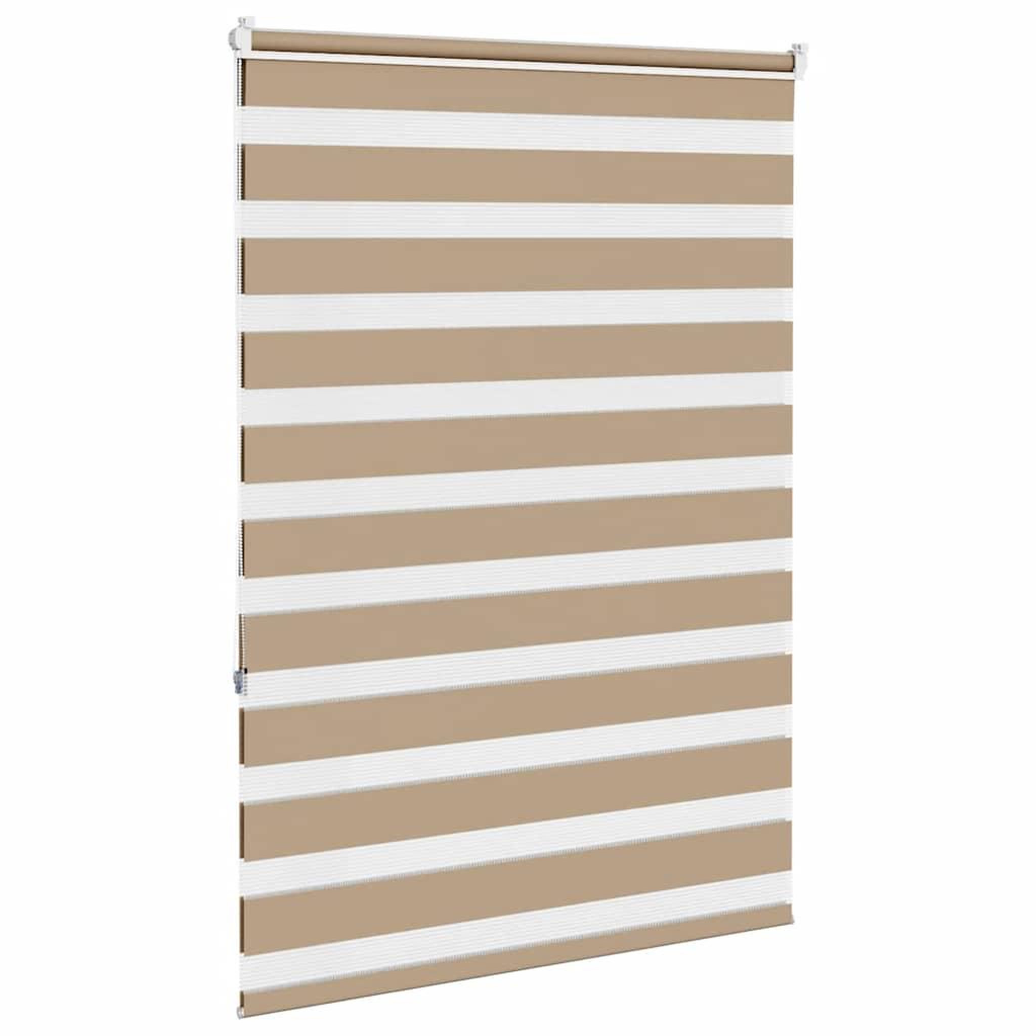 Voir la diapositive 4 : VIDAXL Store zebre marron sable largeur du tissu 90,9 cm polyester