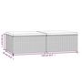 Voir la diapositive 6 : VIDAXL Repose-pieds de jardin coussins lot de 2 marron resine tressee
