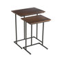 Voir la diapositive 2 : Paris Prix Lot de 2 Tables d'Appoint Gigognes  Randy  63cm Marron