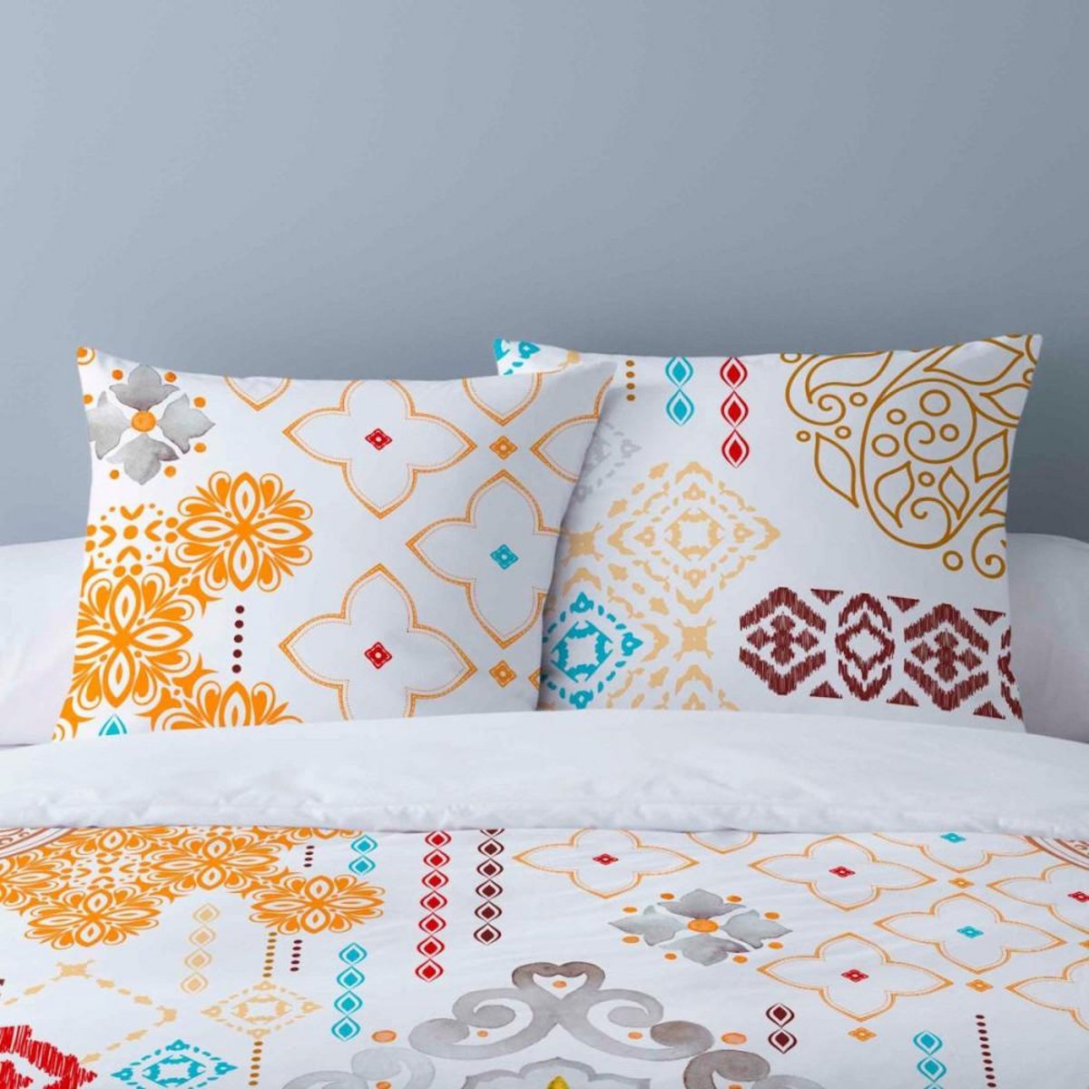 Dourev Housse de couette 240x220 MELOS + 2 taies coton 42 fils