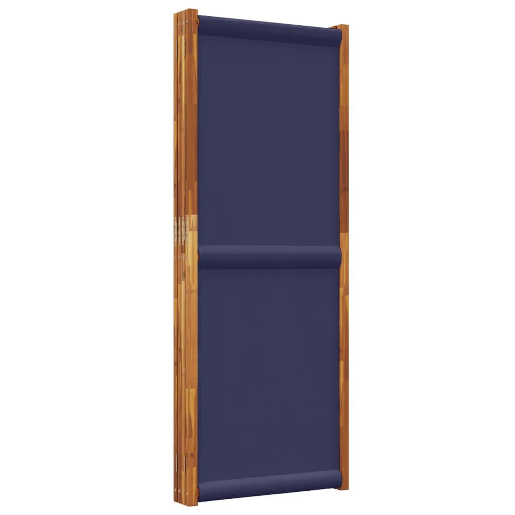 Voir la diapositive 5 : VIDAXL Cloison de separation 4 panneaux bleu fonce 280x180 cm