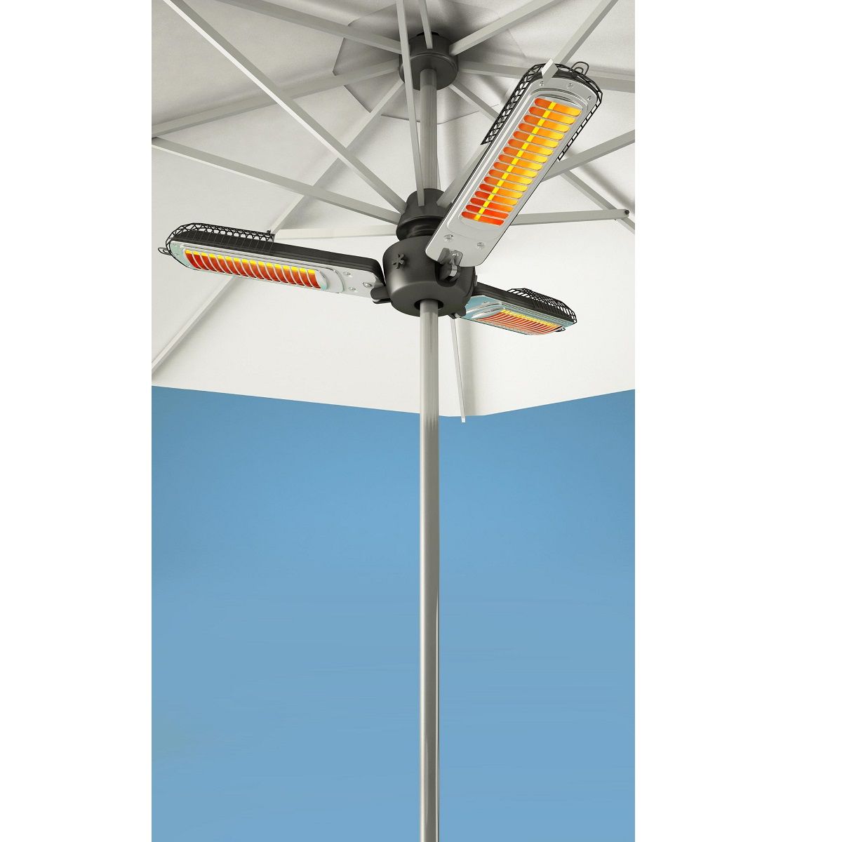 FAVEX Parasol chauffant électrique 3 têtes - BARI