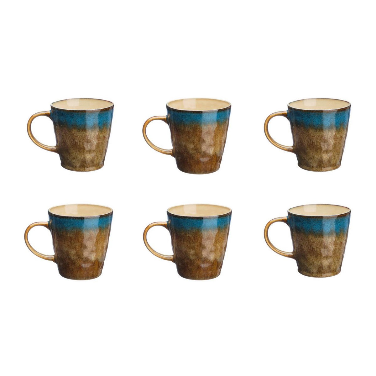 BJORN Mug ISLAND 40cl - 6 pièces - Terre et mer