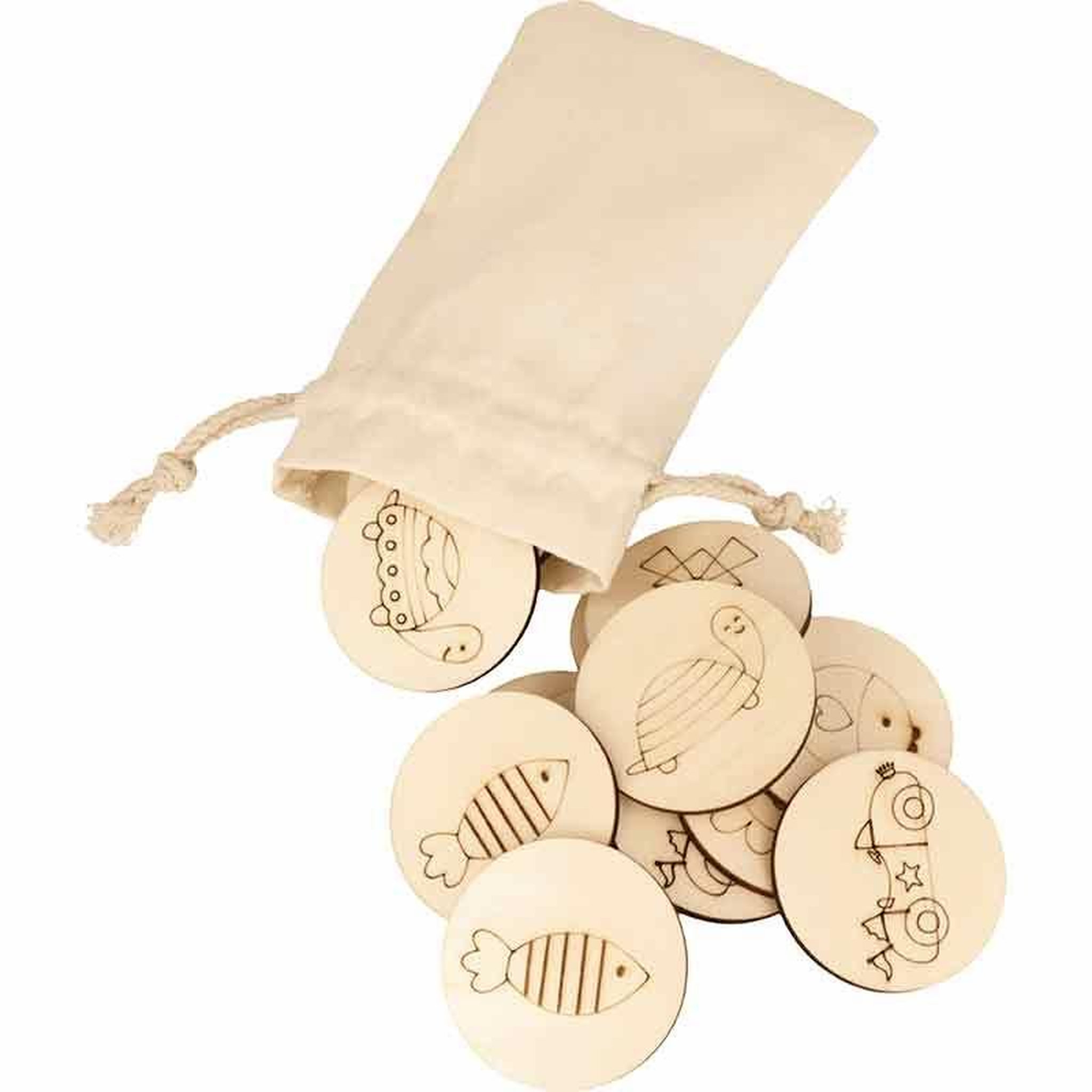 Voir la diapositive 3 : Artemio Jeu de mémo en bois - 24 pièces - 5 cm