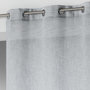 Voir la diapositive 2 : Paris Prix Rideau Voilage à Œillets  Carlin  140x240cm Gris