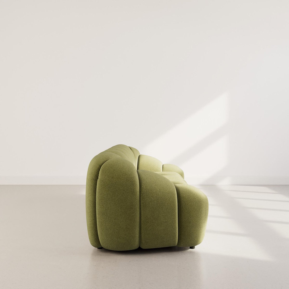 LISA DESIGN Ava - canapé 3 places en velours texturé