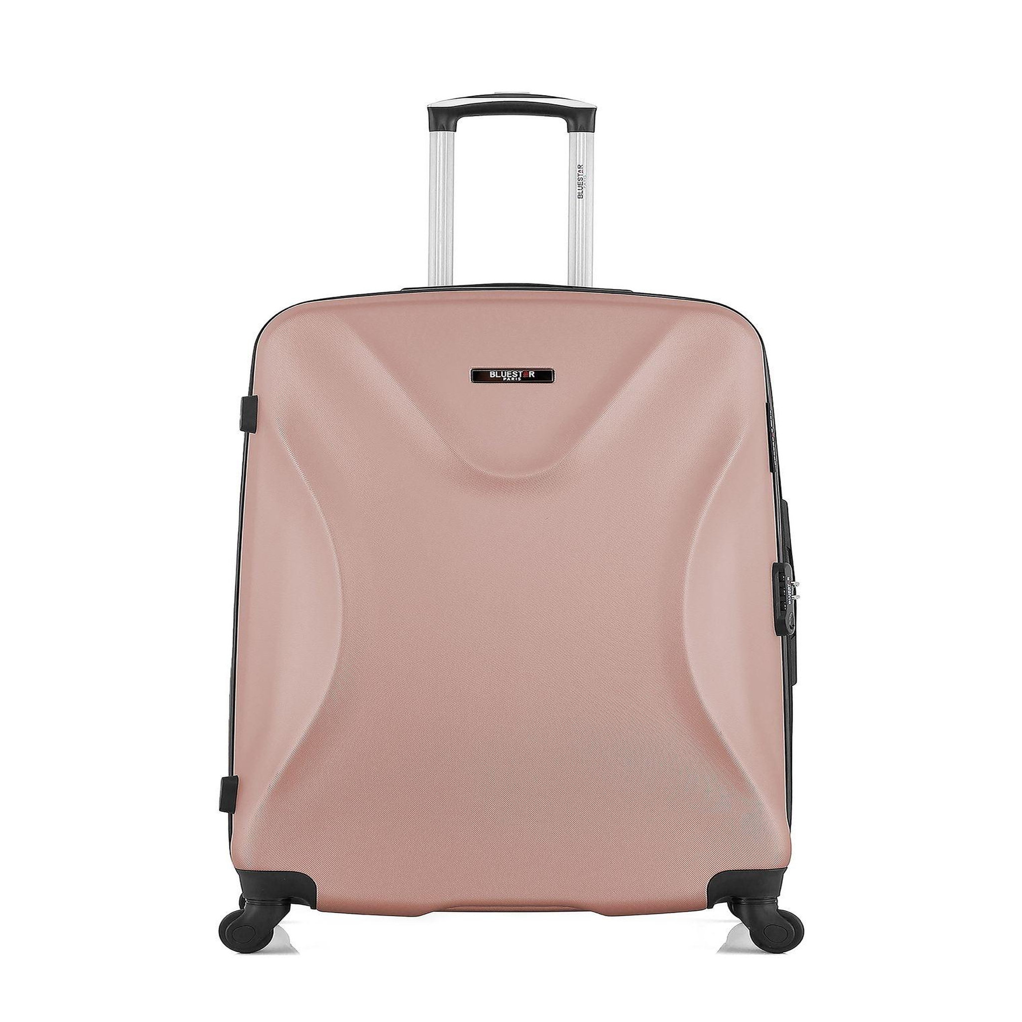 BLUESTAR Bluestar - valise grand format garibaldi 75 cm 4 roues. Coloris disponibles : Noir, Gris, Rose, Bleu, Beige