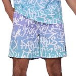 Project X Short de Bain Violet/ Homme Project X Paris Graffiti dégradé. Coloris disponibles : Vert