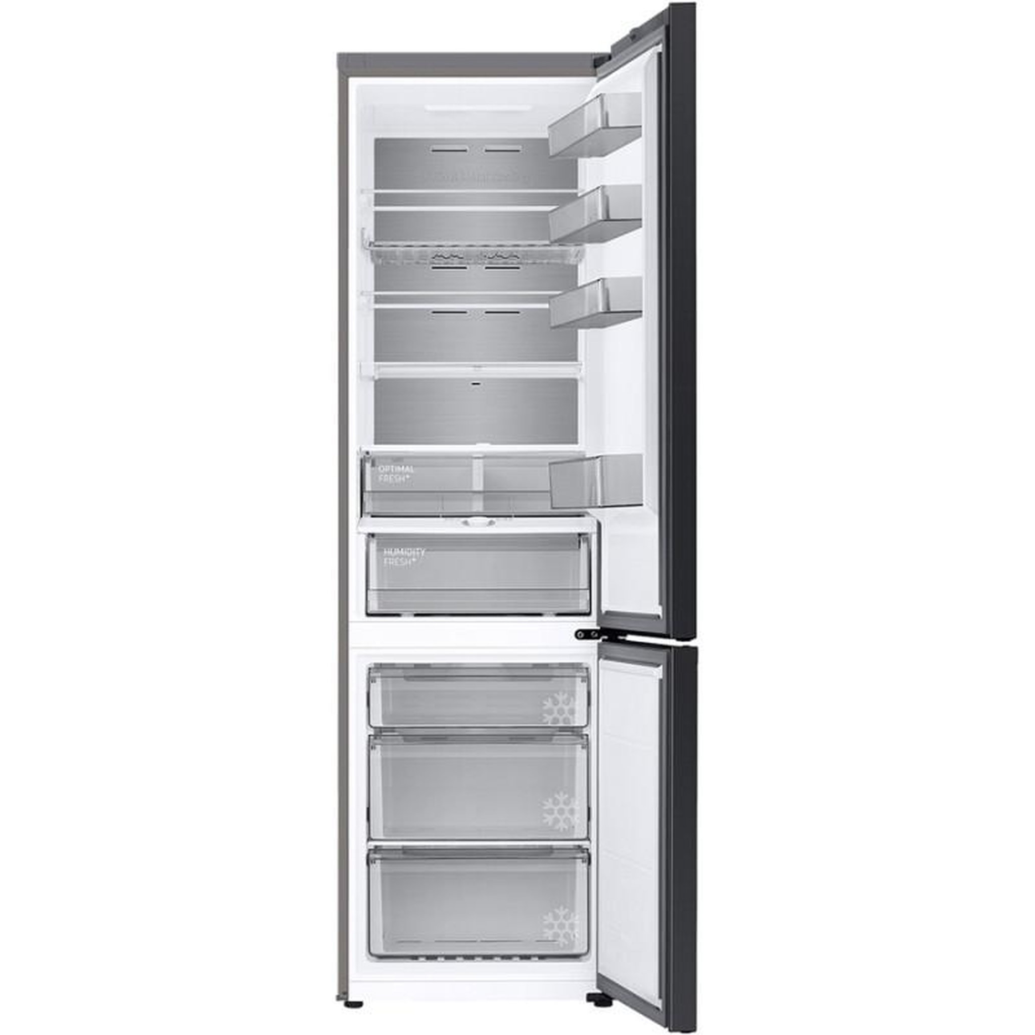 Voir la diapositive 4 : Samsung Réfrigérateur combiné 60cm 387 gris - rb38c7b6as9