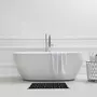 GUY LEVASSEUR Tapis de bain en coton fantaisie noir et blanc 50x80cm