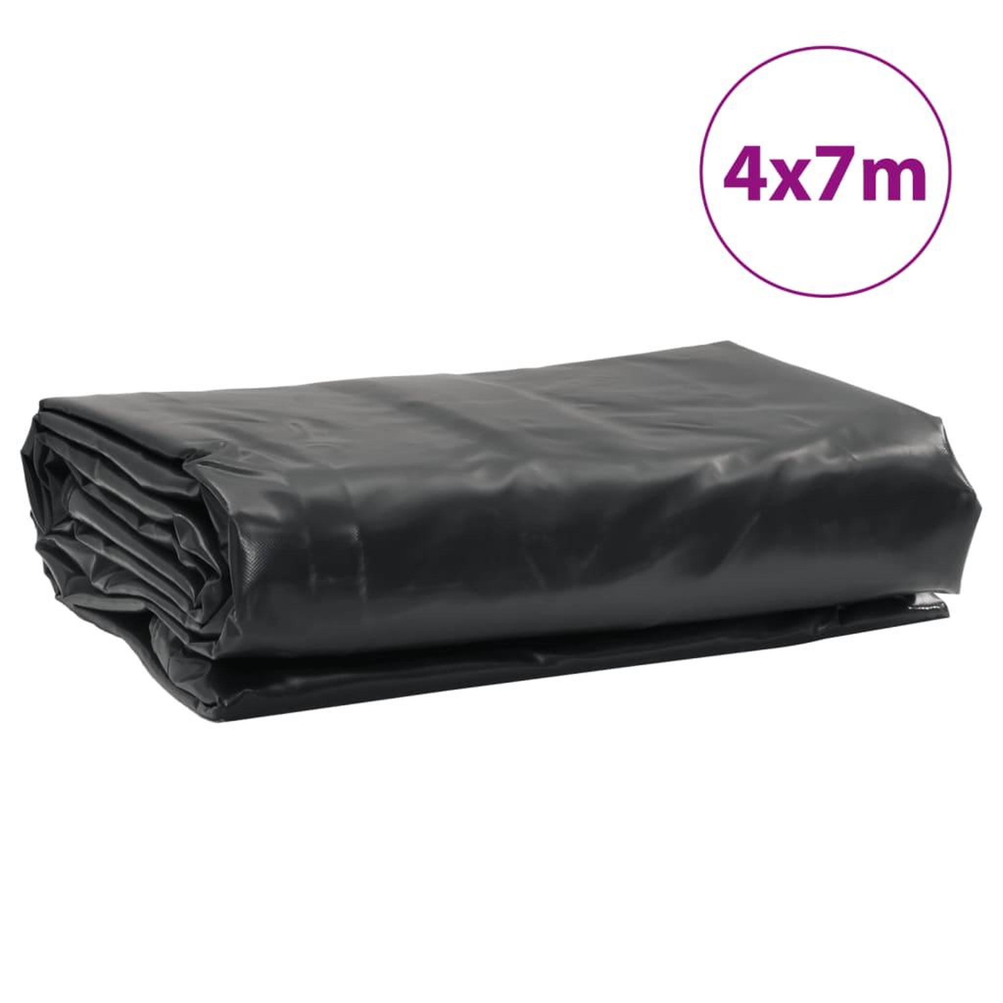 Voir la diapositive 6 : VIDAXL Bache anthracite 4x7 m 650 g/m²