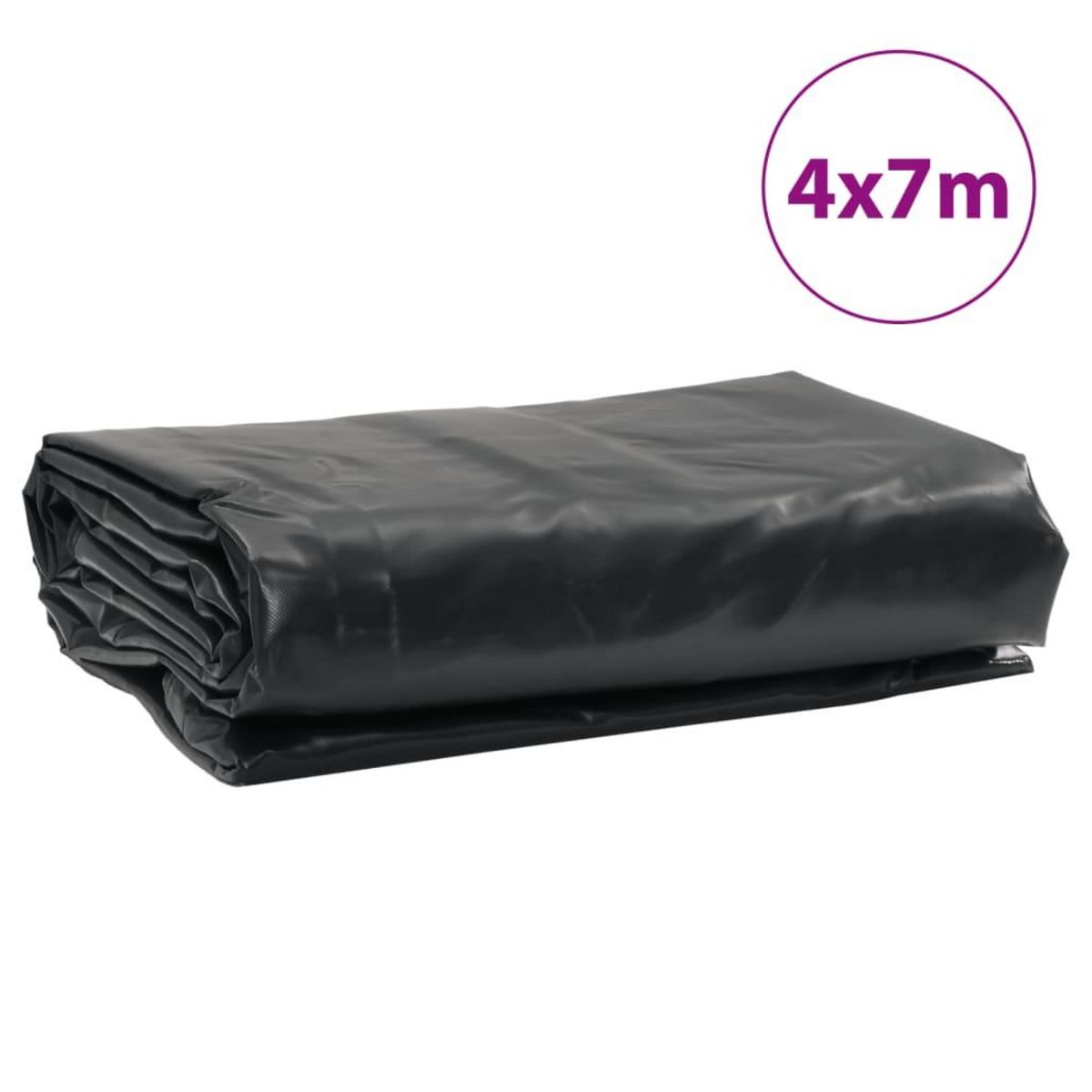 VIDAXL Bache anthracite 4x7 m 650 g/m²