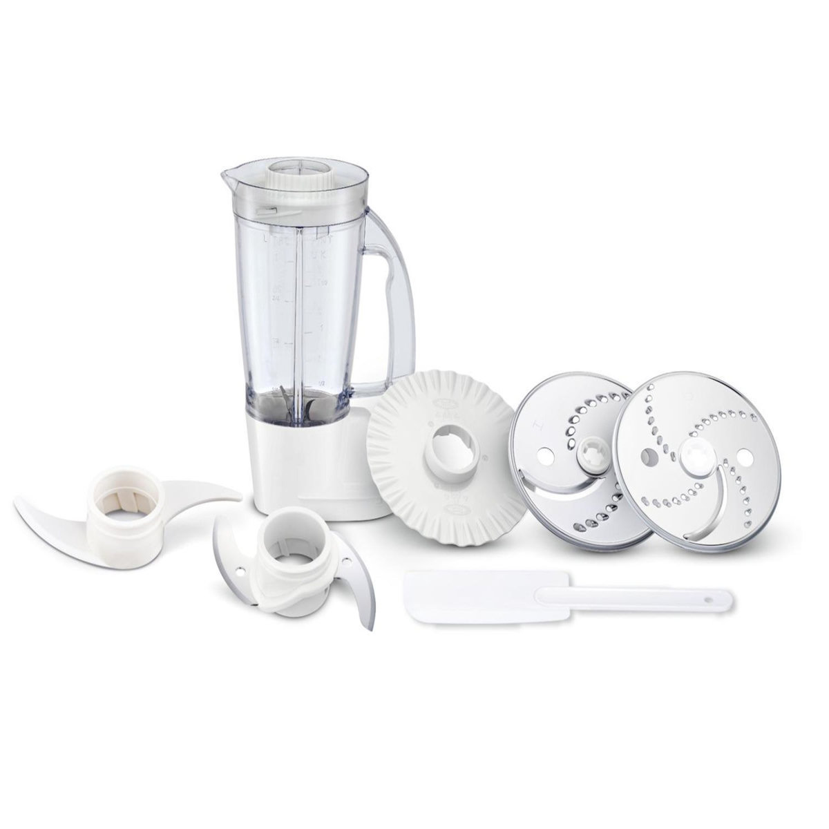 MOULINEX Moulinex FP5441 robot de cuisine 800 W 2,2 L Blanc, Argent, Gris