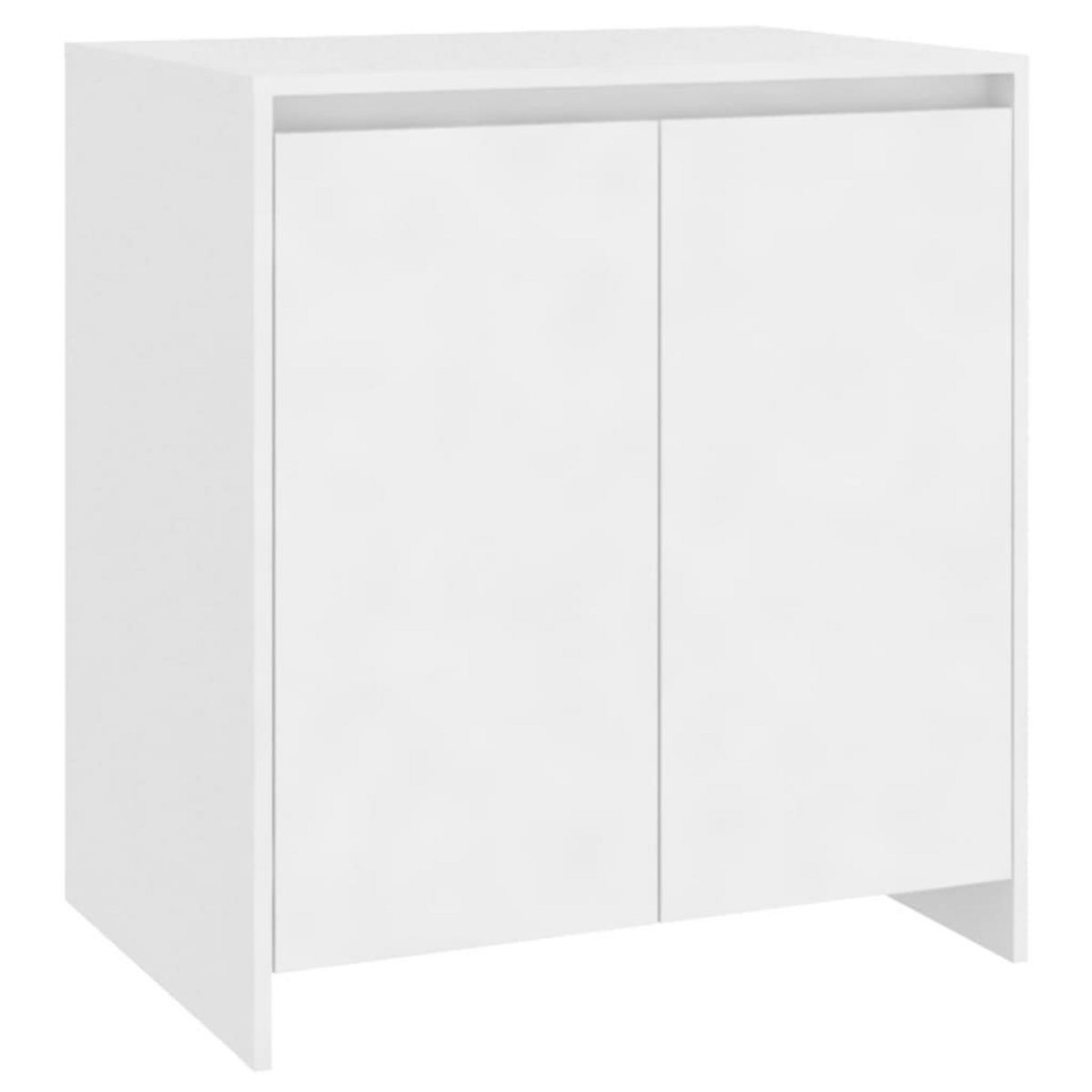 VIDAXL Buffets 2 pcs Blanc Bois d'ingenierie