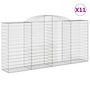 Voir la diapositive 2 : VIDAXL Paniers a gabions arques 11 pcs 300x50x140/160 cm fer galvanise