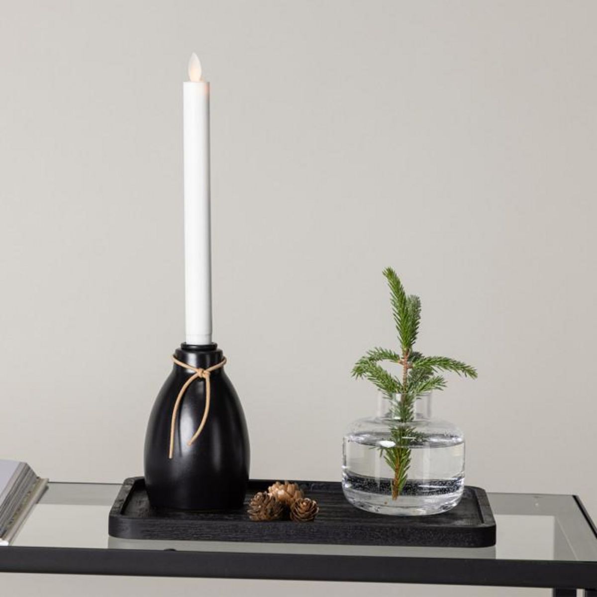 Paris Prix Bougeoir Design à LED  Ulricehamn  9cm Noir