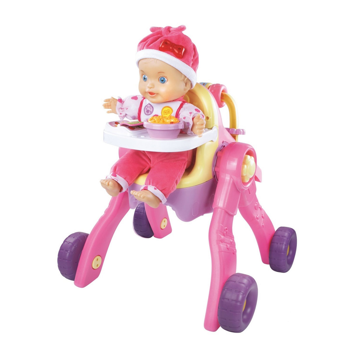 VTECH Poussette 3 en 1 interactive - Little Love